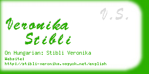 veronika stibli business card